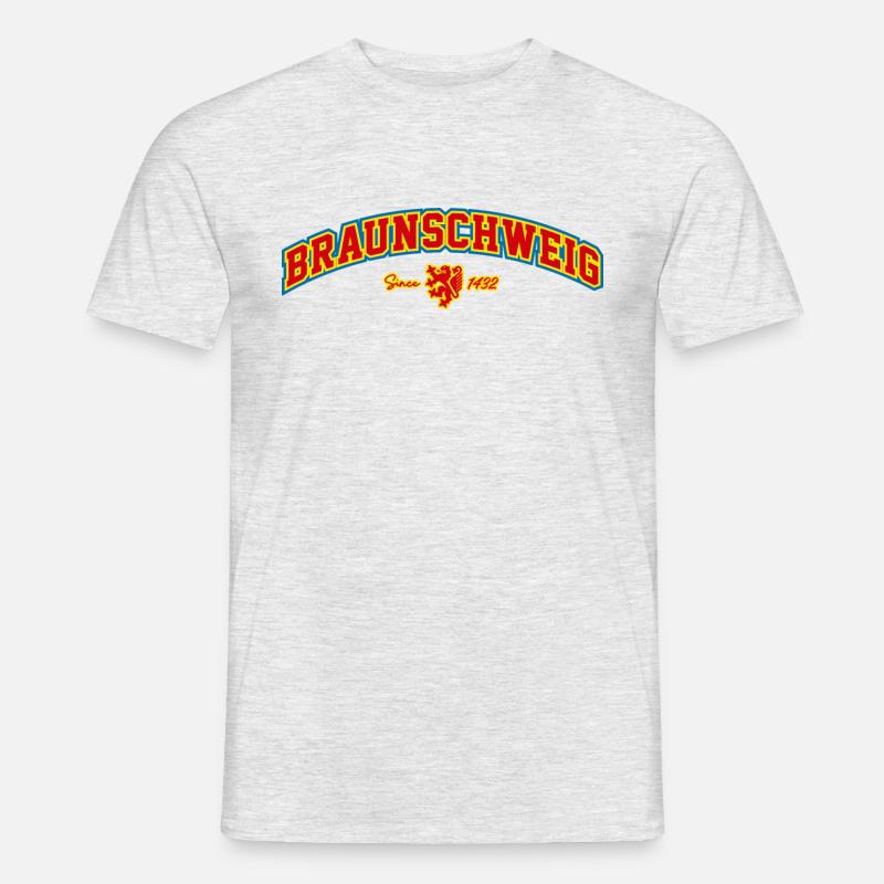 Braunschweig - Männer T-Shirt - Grau meliert