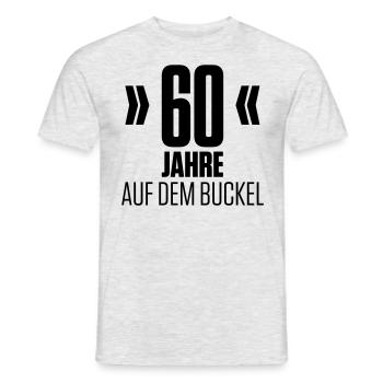60. Geburtstag - Männer T-Shirt - Grau meliert - Vorne - AI Model Male 178 dark (178cm)