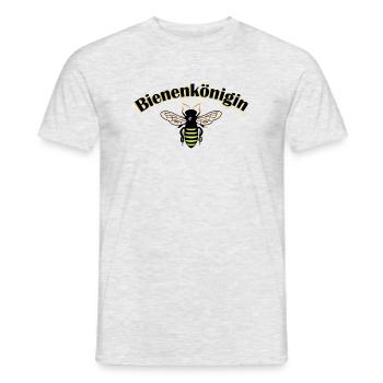 Bienenkönigin - Männer T-Shirt - Grau meliert - Vorne - AI Model Male 178 dark (178cm)
