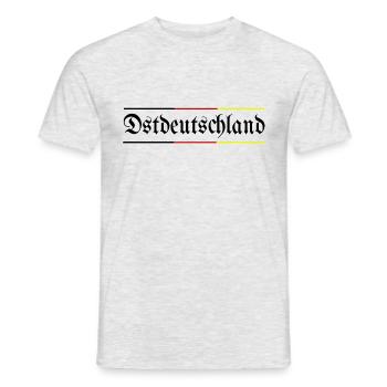 ostdeutschland ddr - Männer T-Shirt - Grau meliert - Vorne - AI Model Male 178 dark (178cm)