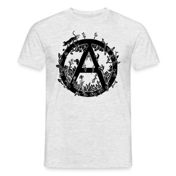 Natural Anarchist - Männer T-Shirt - Grau meliert - Vorne - AI Model Male 178 dark (178cm)