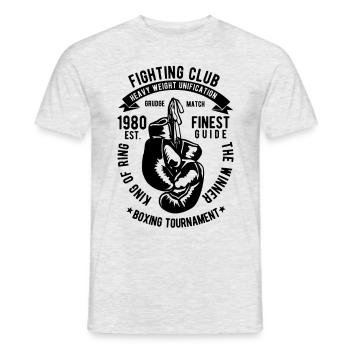 Wrestling Club Vintage Boxing - T-shirt homme - gris chiné - Devant - AI Model Male 178 dark (178cm)