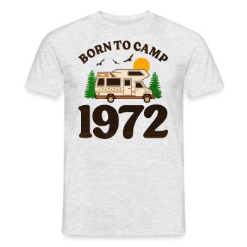 Né Pour Camper 1972 Camping 50 Ans Anniversaire - T-shirt homme - gris chiné - Devant - AI Model Male 178 dark (178cm)