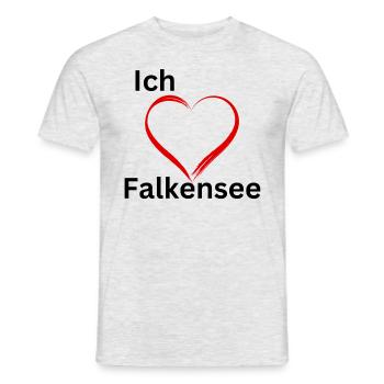 Fkslove - Männer T-Shirt - Grau meliert - Vorne - AI Model Male 178 dark (178cm)