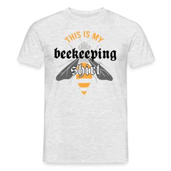 Imker Bienenhonig Imkerei Wildtiere - Männer T-Shirt - Grau meliert - Vorne - AI Model Male 178 dark (178cm)