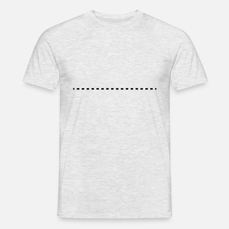 dashed_line_f1 - Männer T-Shirt - Grau meliert