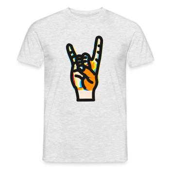 Heavy Metal - T-shirt homme - gris chiné - Devant - AI Model Male 178 dark (178cm)