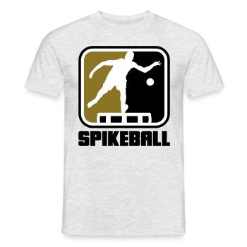 Farben änderbar | Roundnet Spike Ball Spikeball - Männer T-Shirt - Grau meliert - Vorne - AI Model Male 178 dark (178cm)