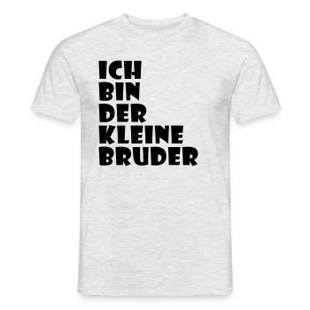 Ich bin der kleine Bruder - Männer T-Shirt - Grau meliert - Vorne - AI Model Male 178 dark (178cm)