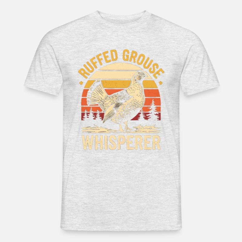 Auerhahn - Männer T-Shirt - Grau meliert