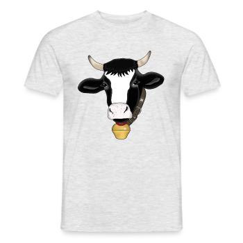 Kühe Bauernhof - Männer T-Shirt - Grau meliert - Vorne - AI Model Male 178 dark (178cm)