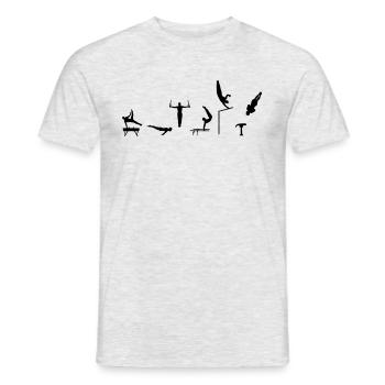 Gymnast, Men's Gymnastics - Men's T-Shirt - heather grey - Front - AI Model Male 178 dark (178cm)