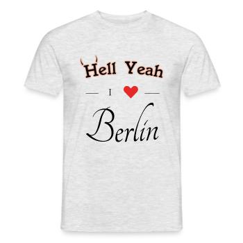 Berlin - Männer T-Shirt - Grau meliert - Vorne - AI Model Male 178 dark (178cm)