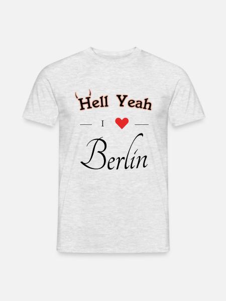 Berlin - Männer T-Shirt - Grau meliert