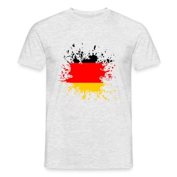 Germany Deutschland - Männer T-Shirt - Grau meliert - Vorne - AI Model Male 178 dark (178cm)