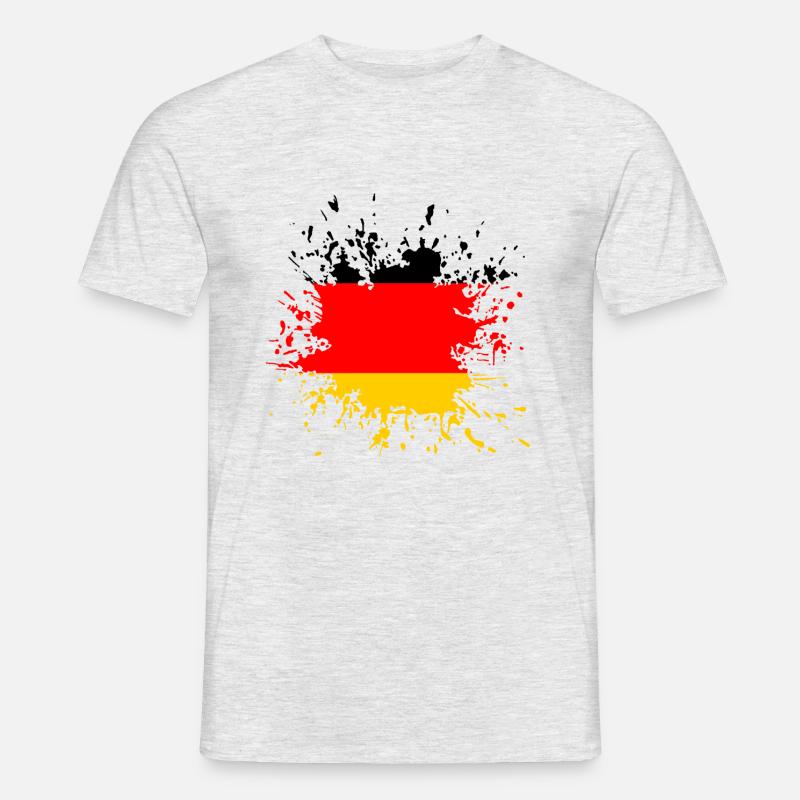 Germany Deutschland - Männer T-Shirt - Grau meliert