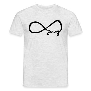 infinity_young - T-shirt homme - gris chiné - Devant - AI Model Male 178 dark (178cm)