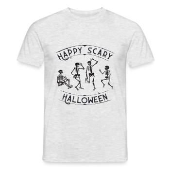 Halloween - Men's T-Shirt - heather grey - Front - AI Model Male 178 dark (178cm)