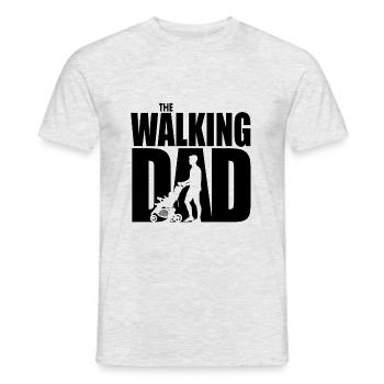 Walking Dad – Lustige Sprüche, Geschenk für Väter - Männer T-Shirt - Grau meliert - Vorne - AI Model Male 178 dark (178cm)