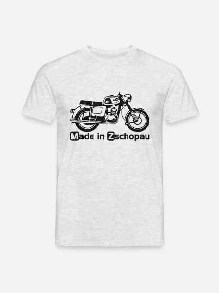 MZ TS 150 125 Motorrad - Männer T-Shirt - Grau meliert