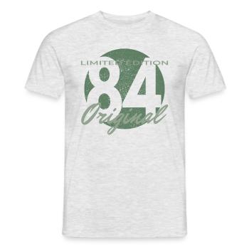 42nd Birthday Vintage 1984 42 Years Gift - Men's T-Shirt - heather grey - Front - AI Model Male 178 dark (178cm)