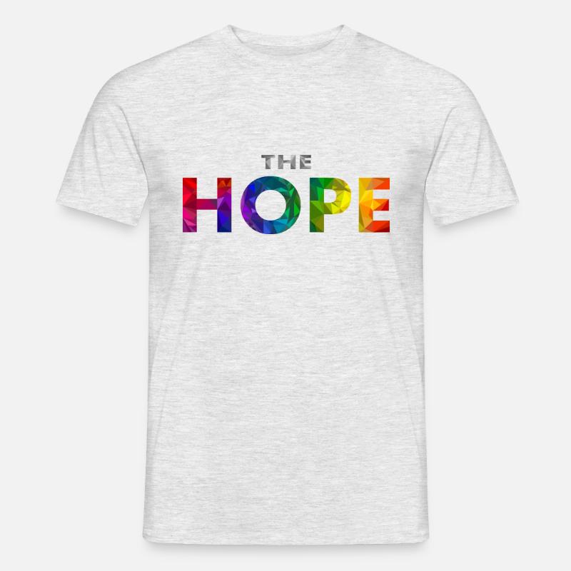 Die Hoffnung - Männer T-Shirt - Grau meliert