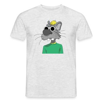 NFT GANG STAR RAT #0110 - T-shirt homme - gris chiné - Devant - AI Model Male 178 dark (178cm)