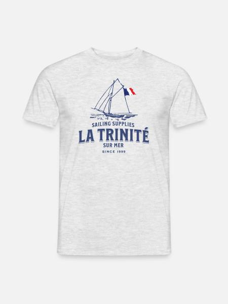 La Trinité sur mer Bretagne - Männer T-Shirt - Grau meliert