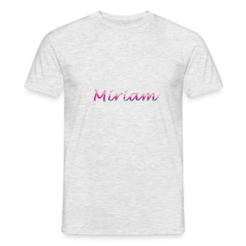 Miriam - Men's T-Shirt - heather grey - Front - AI Model Male 178 dark (178cm)