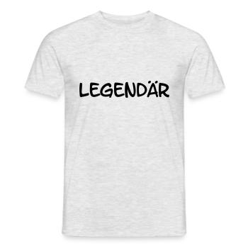 Legendär - Männer T-Shirt - Grau meliert - Vorne - AI Model Male 178 dark (178cm)