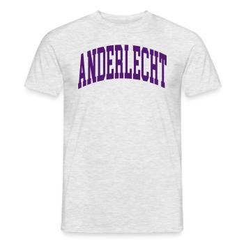 Anderlecht - Männer T-Shirt - Grau meliert - Vorne - AI Model Male 178 dark (178cm)