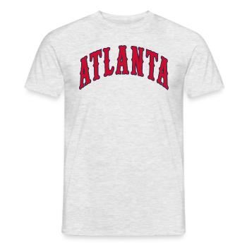 Atlanta - Männer T-Shirt - Grau meliert - Vorne - AI Model Male 178 dark (178cm)