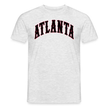 Atlanta - Männer T-Shirt - Grau meliert - Vorne - AI Model Male 178 dark (178cm)