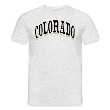 Colorado - Men's T-Shirt - heather grey - Front - AI Model Male 178 dark (178cm)