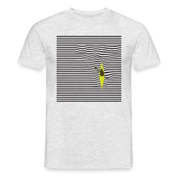 Kayak with waves - Men's T-Shirt - heather grey - Front - AI Model Male 178 dark (178cm)