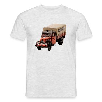 Service d'incendie Robur Garant - T-shirt homme - gris chiné - Devant - AI Model Male 178 dark (178cm)