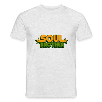 soul brother - T-shirt homme - gris chiné - Devant - AI Model Male 178 dark (178cm)