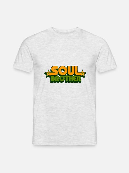 soul brother - Men's T-Shirt - heather grey