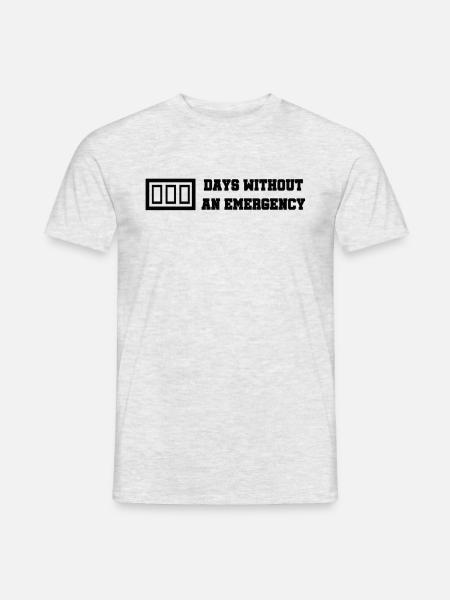 Days Since The Last Emergency - Men's T-Shirt - heather grey