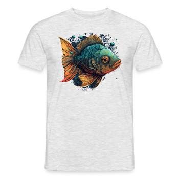tierfreund - Männer T-Shirt - Grau meliert - Vorne - AI Model Male 178 dark (178cm)