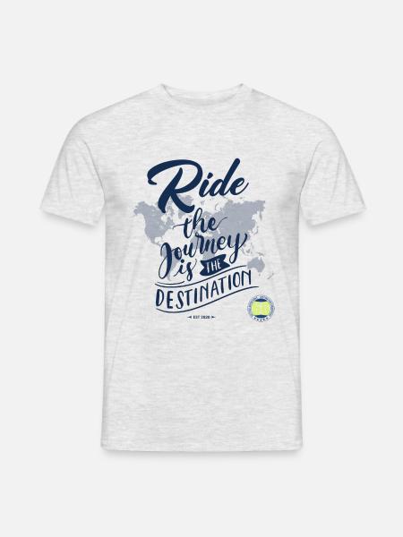 66 Adventures Ride The Journey Is The Destination - Männer T-Shirt - Grau meliert