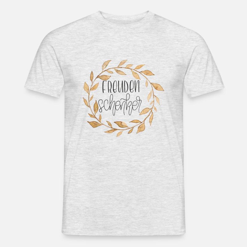 Freudenschenker - Männer T-Shirt - Grau meliert