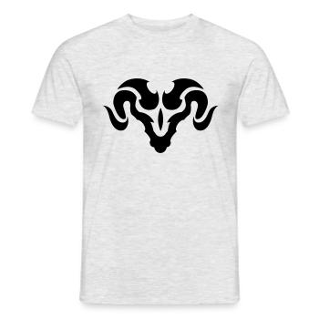 ram - Men's T-Shirt - heather grey - Front - AI Model Male 178 dark (178cm)