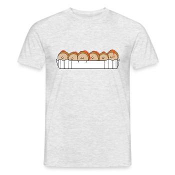 Currywurst - Men's T-Shirt - heather grey - Front - AI Model Male 178 dark (178cm)