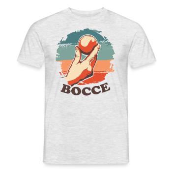 Bocce Legend Citation Bocce Ball avec Jack Bocci - T-shirt homme - gris chiné - Devant - AI Model Male 178 dark (178cm)