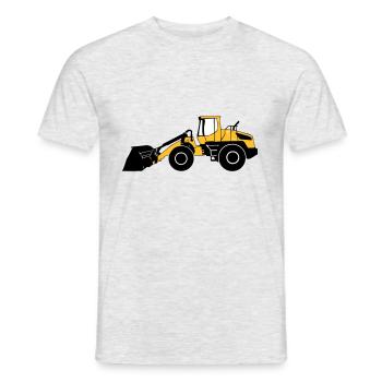 wheel loaders - Men's T-Shirt - heather grey - Front - AI Model Male 178 dark (178cm)