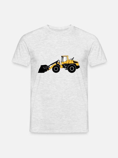 wheel loaders - Men's T-Shirt - heather grey