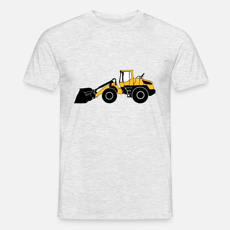 Radlader - Männer T-Shirt - Grau meliert