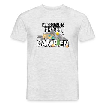 Lustiges Geschenk für Camper "Mir reicht's..." - Männer T-Shirt - Grau meliert - Vorne - AI Model Male 178 dark (178cm)