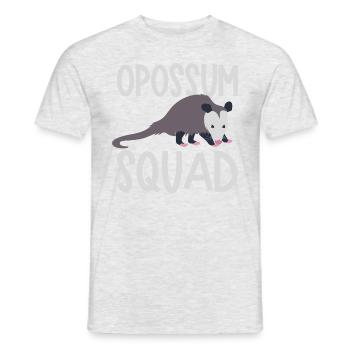 Opossum Squad Cute Possum Ironic Saying Wildlife - T-shirt homme - gris chiné - Devant - AI Model Male 178 dark (178cm)